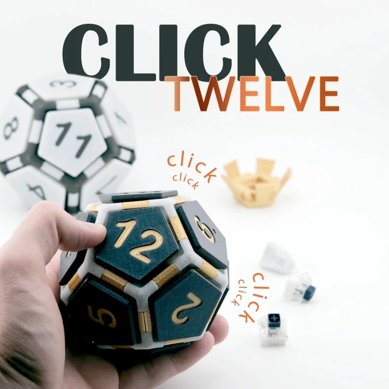 Click Twelve, 3D printed