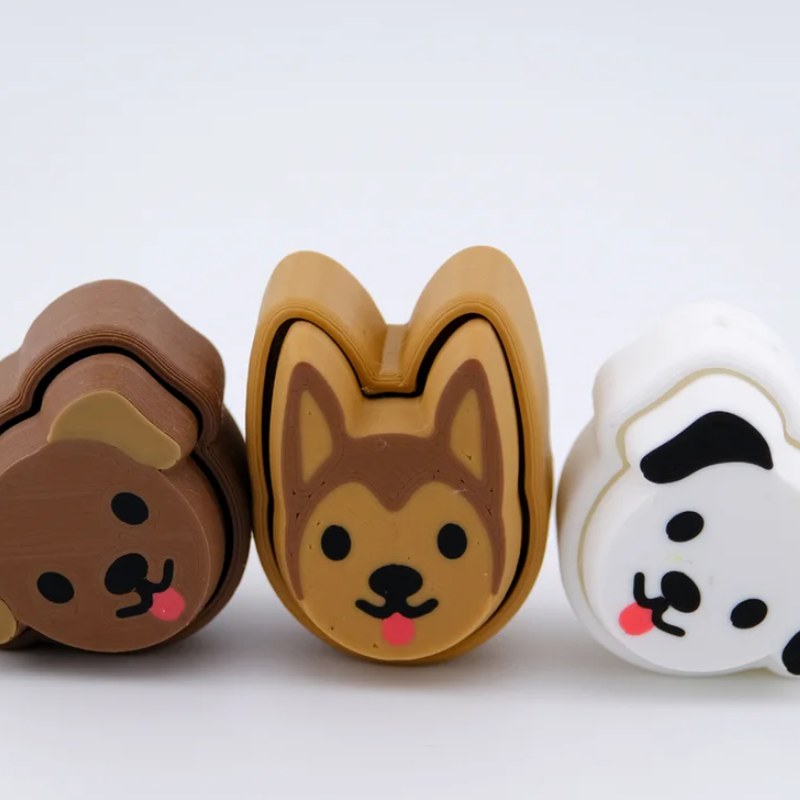 Clicky Pup Pack, 3D printed