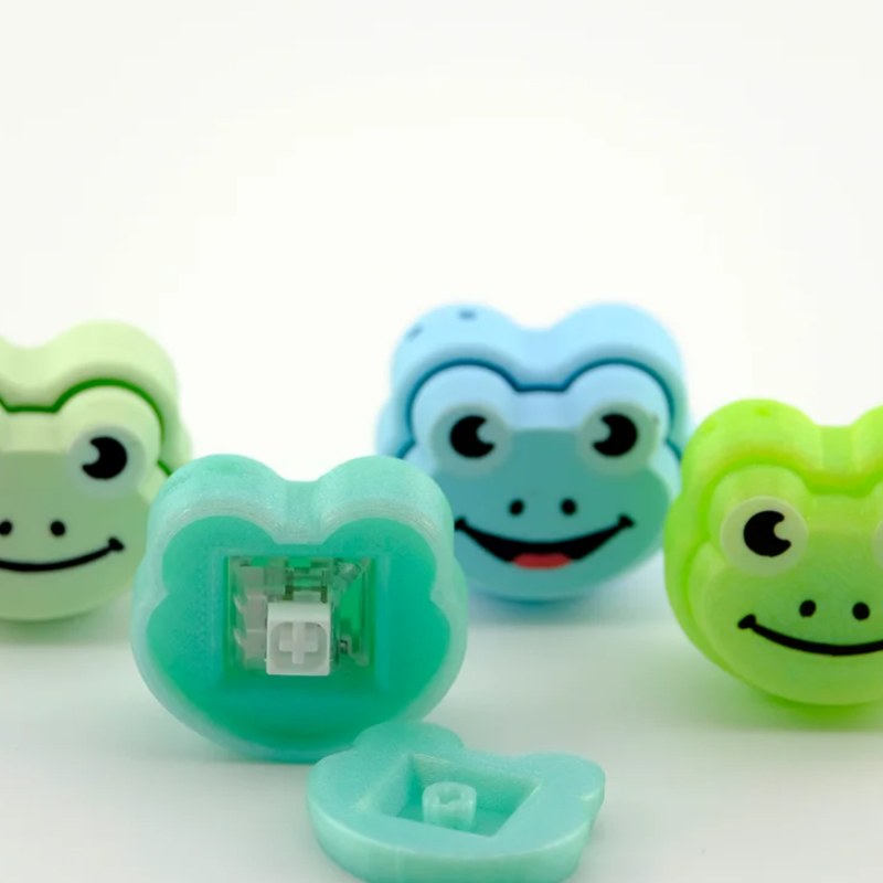 Croaking Clickers, 3D printed