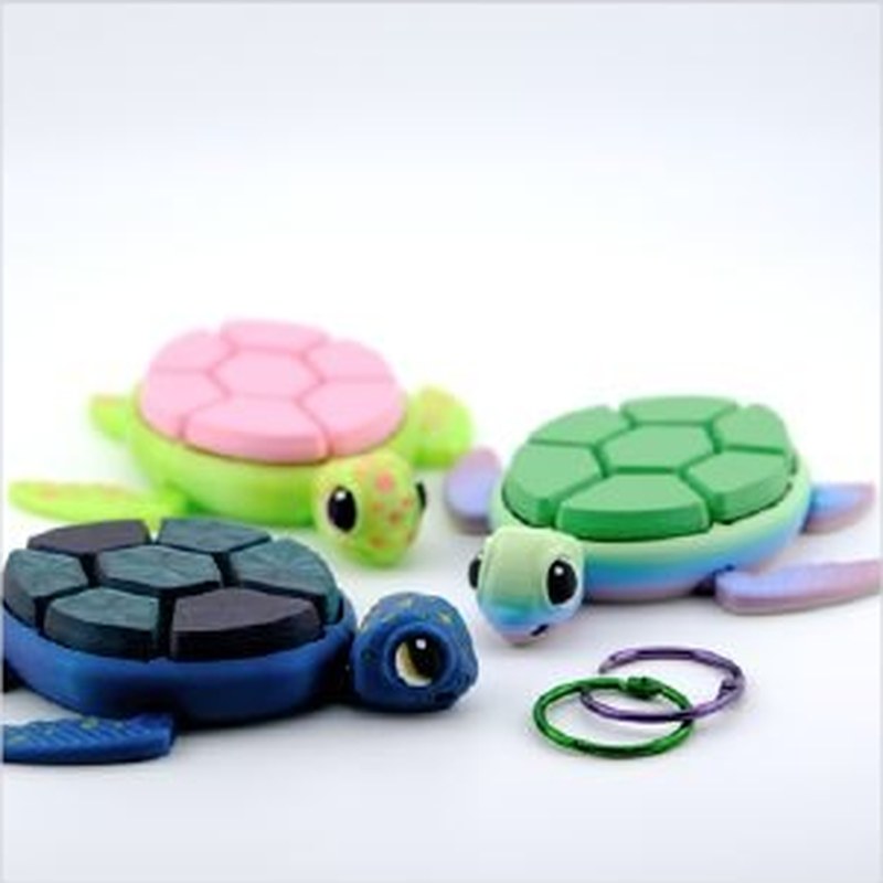 Sea Turtle Clicker, 3D printed