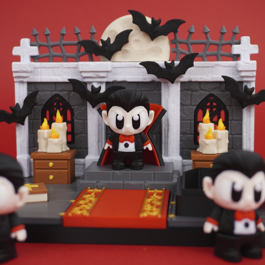 Dracula's Castle Playset, 3D printed to order in Wentzville MO