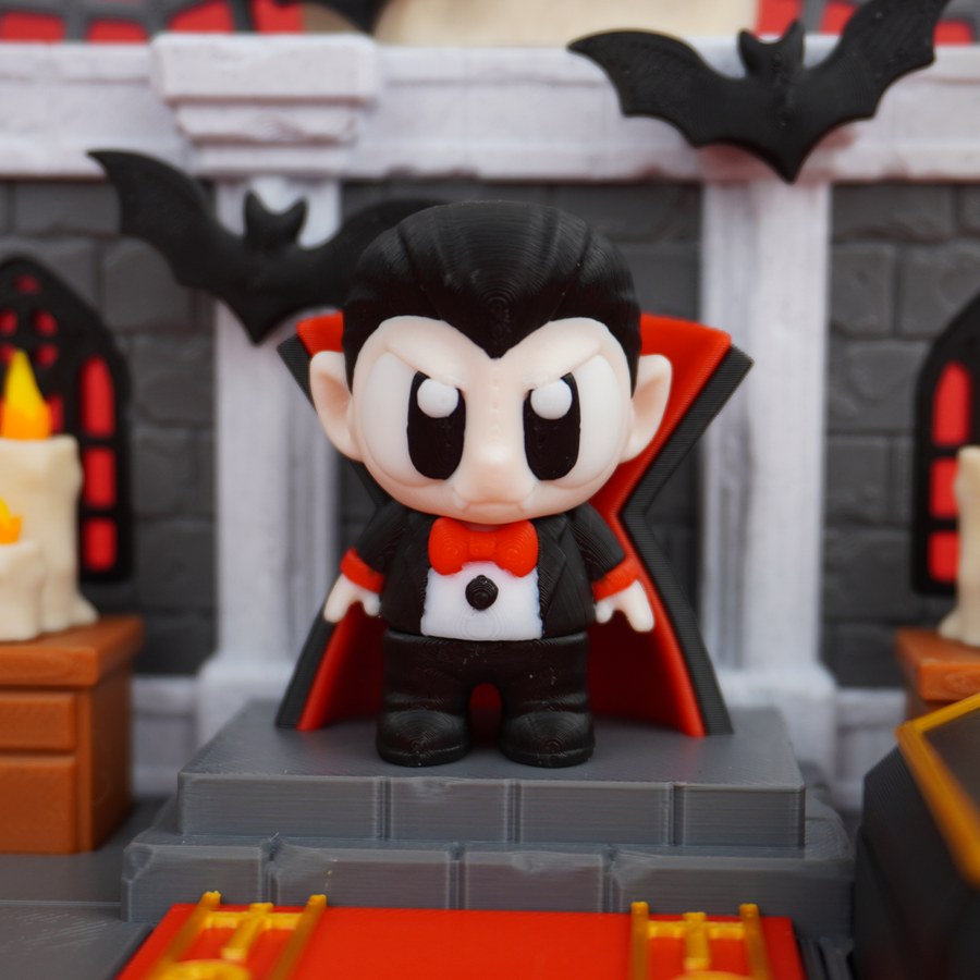 Flexi Dracula, 3D printed to order in Wentzville MO