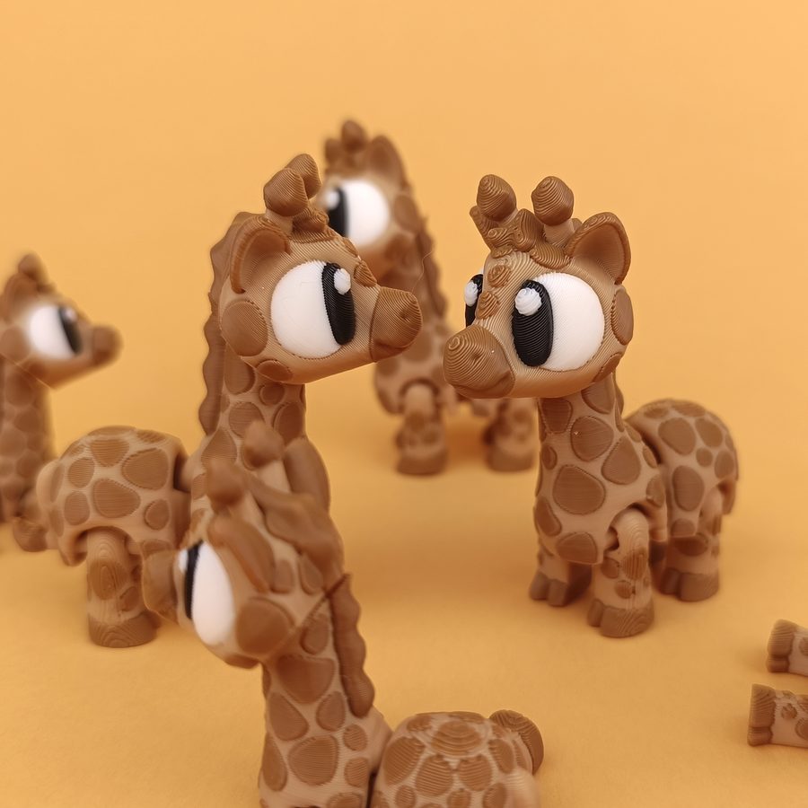 Flexi Giraffe, 3D printed in Wentzville MO